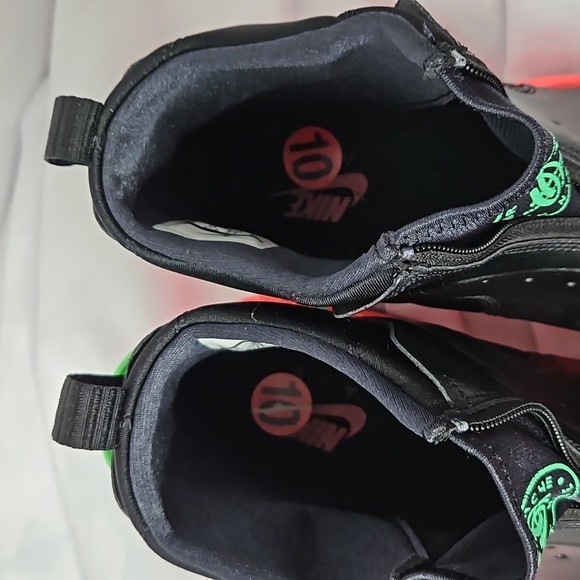 NIKE AIR HUARACHE WOMEN'S SIZE 10 SNEAKERS BLACK,PINK,LIME GREEN HIGH TOPS - Picture 10 of 10